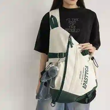 醇龙 尼龙 男女通用 多色 斜挎包 大容量拉链开合百搭休闲