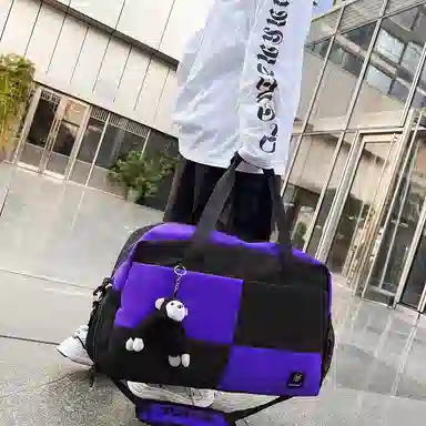 醇龙 大容量多用轻便干湿分离 牛津布 单肩包 男女同款情侣款 黑/蓝/青绿/红/白/粉/黄/紫