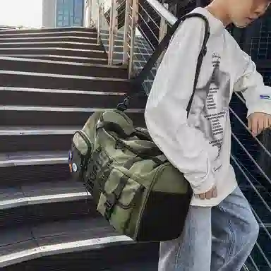 醇龙 多功能休闲时尚拉链开合 尼龙 旅行包 男女同款情侣款 多色