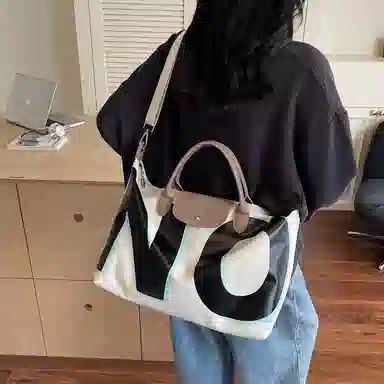 醇龙 大容量短途出差通勤字母 尼龙 旅行包 男女同款情侣款 多色