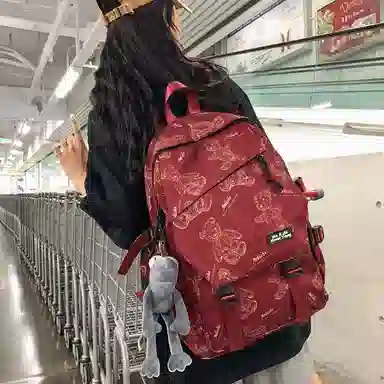 醇龙 大容量简约 尼龙 男女通用 双肩包 多色