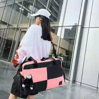 醇龙 大容量多用轻便干湿分离 牛津布 单肩包 男女同款情侣款 黑/蓝/青绿/红/白/粉/黄/紫