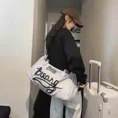 醇龙 干湿分离短途大容量休闲 尼龙布 健身包手提单肩斜挎包旅行包 常规 男女同款情侣款 黑/灰/棕/红