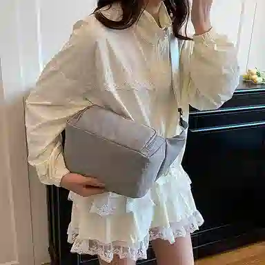 醇龙 纯色简约外出轻便时尚潮流 尼龙 斜挎单肩包 常规 男女同款情侣款 多色