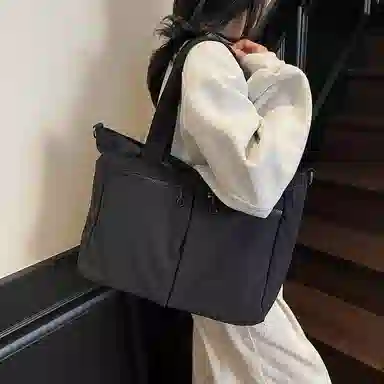 醇龙 大容量百搭通勤时尚潮流 尼龙 托特包单肩包 常规 男女同款情侣款 多色