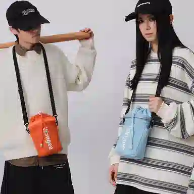 醇龙 小众时尚水杯高级感百搭 尼龙 水桶包单肩包 常规 男女同款情侣款 多色