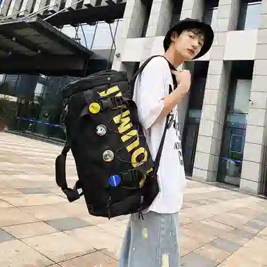 醇龙 多功能干湿分离休闲简约短途旅游时尚百搭 尼龙布 旅行包 男女同款情侣款 黑/青绿/军绿/黄/粉/卡其