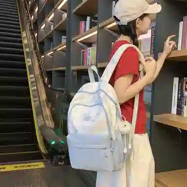 醇龙  休闲简约小众扎染大容量    双肩包  女款