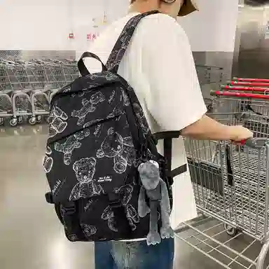 醇龙 大容量简约 尼龙 男女通用 双肩包 多色