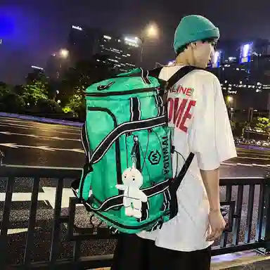 醇龙 多功能大容量轻便 尼龙 旅行包 男女同款情侣款 黄/卡其/粉/黑/白/青绿/蓝