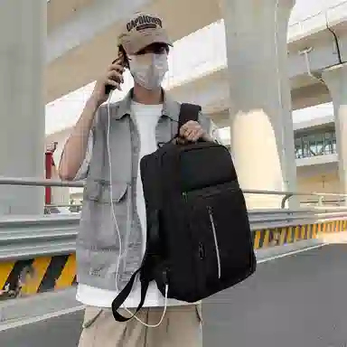 醇龙 牛津布 大容量休闲时尚 双肩包 男女同款情侣款 多色