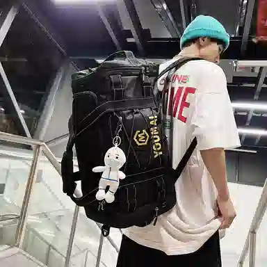 醇龙 多功能大容量轻便 尼龙 旅行包 男女同款情侣款 黄/卡其/粉/黑/白/青绿/蓝