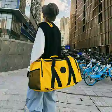 醇龙 大容量多功能干湿分离 牛津布 旅行包 男女同款情侣款 黑/红/灰/白/青绿/粉/黄/紫