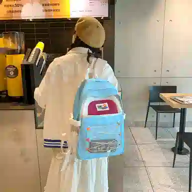 醇龙  尼龙男女通用多色露营多巴胺双肩包电脑大容量