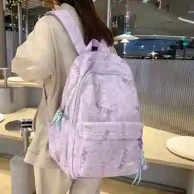 醇龙 韩版潮流涂鸦大容量耐用颜值 尼龙 双肩包 常规 女款 多色