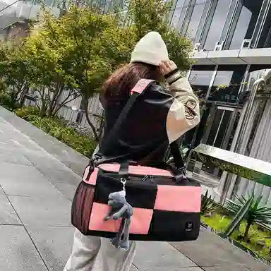 醇龙 大容量短途旅行干湿分离多用 牛津布 单肩包 男女同款情侣款 黑/青绿/蓝/灰/粉/紫/黄/红/白