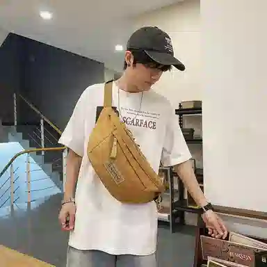 醇龙  大容量休闲运动工装旅游 尼龙 胸包 男女同款情侣款 多色
