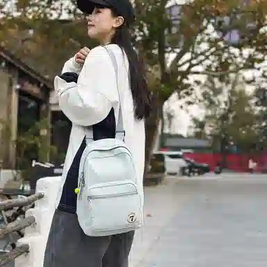 醇龙 日系小型旅行简约学生 尼龙 背包双肩包 女款