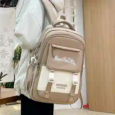 醇龙 减负书包大容量多隔层百搭背包书包 尼龙 双肩包 常规 男女同款情侣款 多色