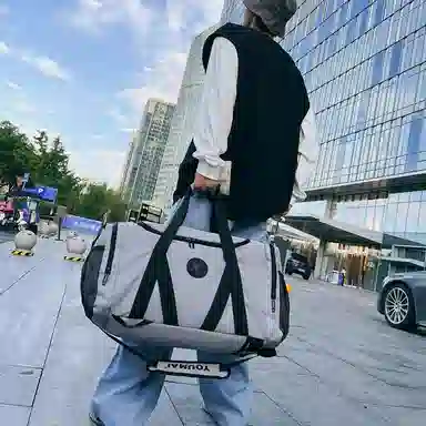 醇龙 大容量多功能干湿分离 牛津布 旅行包 男女同款情侣款 黑/红/灰/白/青绿/粉/黄/紫