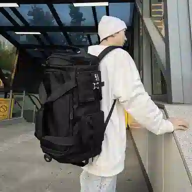 大容量干湿分离 尼龙 行李包健身包双肩包 常规 男女同款情侣款 黑色 /灰色/军绿色