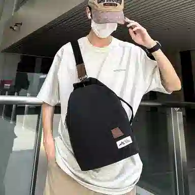 醇龙 日系复古潮流简约时尚高级 帆布 胸包 常规 男女同款情侣款 多色