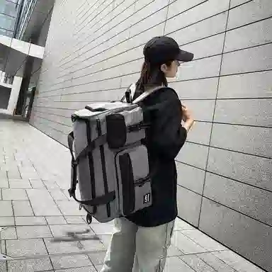 醇龙 多口袋干湿分离 尼龙 旅行包 男女同款情侣款 黑/军绿/灰/果绿