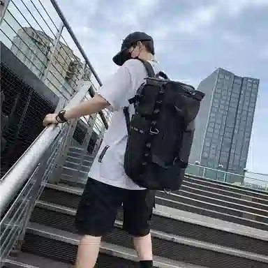 醇龙 多功能干湿分离简约短途旅游时尚百搭 尼龙 旅行包 男女同款情侣款 黑/粉/黄/绿/卡其/牛仔蓝