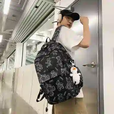 醇龙  尼龙男女通用多色大容量双肩包