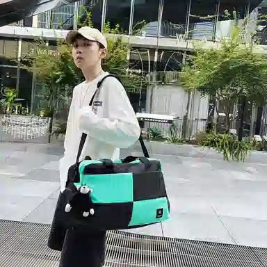 醇龙 大容量多用轻便干湿分离 牛津布 单肩包 男女同款情侣款 黑/蓝/青绿/红/白/粉/黄/紫