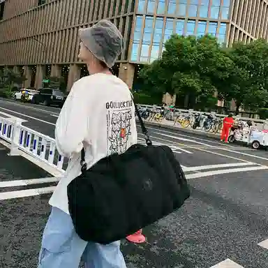 醇龙 大容量多功能干湿分离 牛津布 旅行包 男女同款情侣款 黑/红/灰/白/青绿/粉/黄/紫