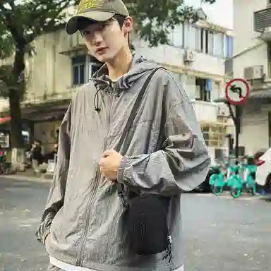 醇龙 潮流休闲 尼龙 手机包 男女同款情侣款 黑色/白色/桔色/绿色