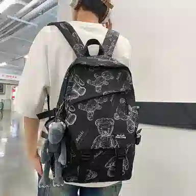 醇龙 大容量简约 尼龙 男女通用 双肩包 多色