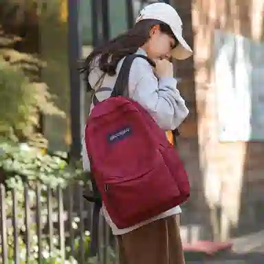 醇龙  男女通用多色尼龙书包学生简约百搭双肩包包潮学院风旅行背包