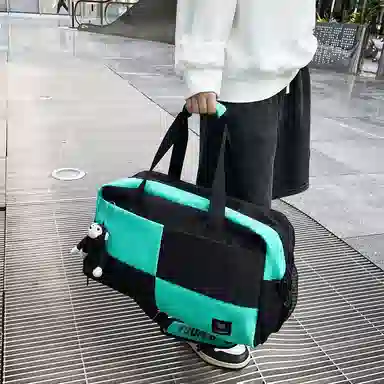 醇龙 大容量多用轻便干湿分离 牛津布 单肩包 男女同款情侣款 黑/蓝/青绿/红/白/粉/黄/紫