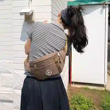 醇龙 日系百搭轻便洋气 尼龙 腰包 常规 男女同款情侣款 多色