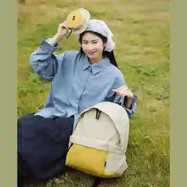 醇龙 拼色轻薄超轻大容量学生书包外出旅行多功能背包 尼龙 双肩包 男女同款情侣款 多色