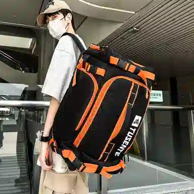 茵初 撞色多功能潮流 牛津布 背包双肩包 男女同款情侣款 多色