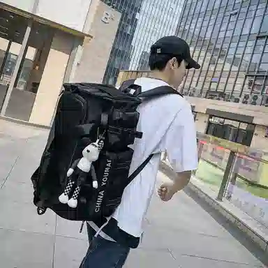 醇龙 多功能大容量干湿分离多功能 尼龙布 旅行包 男女同款情侣款 黑/青绿/军绿/红/黄/卡其/粉