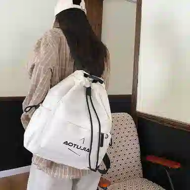 醇龙 抽绳运动大容量背包旅行简易健身轻便篮球口袋 尼龙 单肩包双肩包 男女同款情侣款 多色