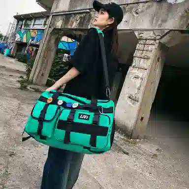 醇龙 多功能干湿分离多口袋 尼龙 旅行包 常规 男女同款情侣款 黑/灰/军绿/果绿