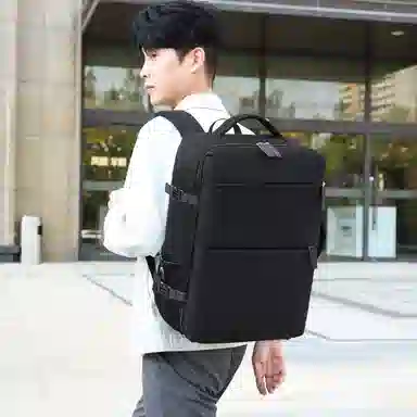 醇龙 大容量时尚纯色简约百搭可扩容 牛津布 双肩包 常规 男女同款情侣款 多色