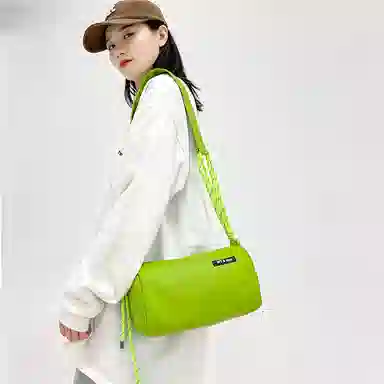 醇龙 休闲防水通勤包 超纤面料 单肩包 常规 男女同款情侣款 白色/黑色/卡其色/绿色
