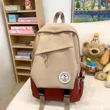 醇龙 大容量电脑包旅行包背包初中生高中生大学生书包通勤 尼龙 双肩包 男女同款情侣款 多色