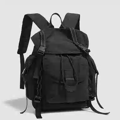 醇龙 时尚潮流简约百搭通勤大容量 尼龙 双肩包 常规 男女同款情侣款 多色