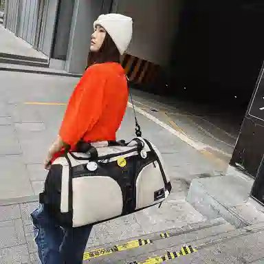 醇龙 大容量干湿分离多功能 尼龙 旅行包 男女同款情侣款 黑/黄/卡其/粉/军绿/青绿/蓝