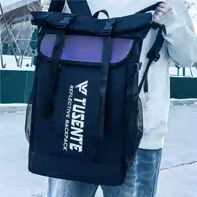 醇龙  男女通用多色牛津布旅行炫彩双肩包大容量电脑背包学生书包