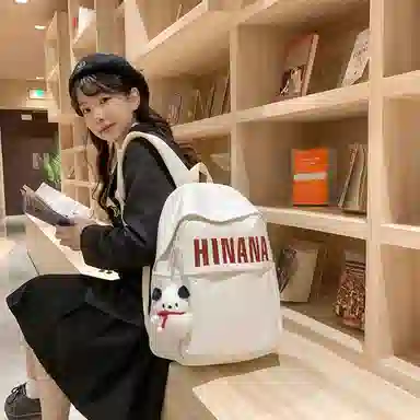 醇龙 日系大容量韩版原宿简约 双肩包 尼龙 男女通用 多色