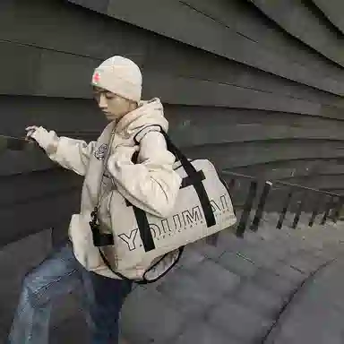 醇龙 大容量 干湿分离 短途便携 尼龙 单肩旅行包 常规 男女同款情侣款 黑/粉/黄/卡其/绿/红