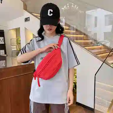 醇龙 小众运动 尼龙 单肩包胸包 常规 男女同款情侣款 蓝/黑/白/绿/红